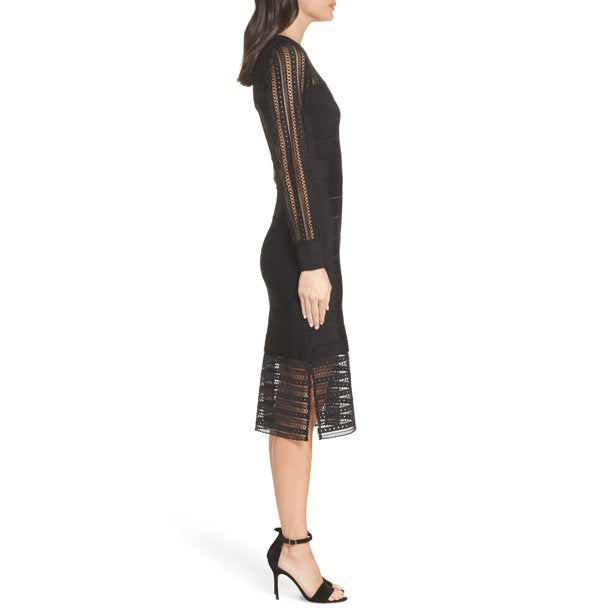 French Connection Vivian Spotlight Dress, BLACK 8